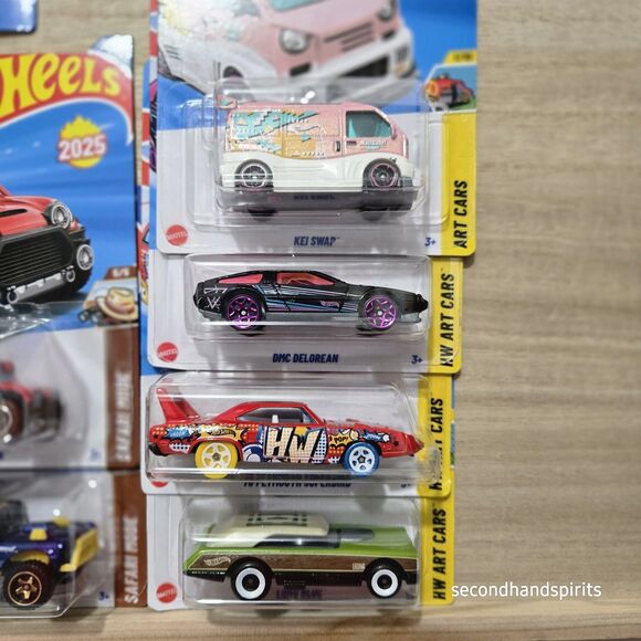 HOT WHEELS Mainline 6 Piece HW Art Cars (4) And Safari Mode(2) - Picture 3 of 3
